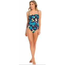 PASTUNETTE bañador bandeau hojas