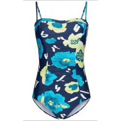 PASTUNETTE bañador bandeau hojas