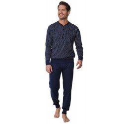 PASTUNETTE pijama hombre tapeta y puños