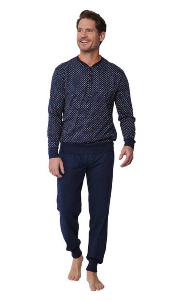 PASTUNETTE pijama hombre tapeta y puños