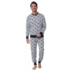 PASTUNETTE pijama hombre redondo y puños