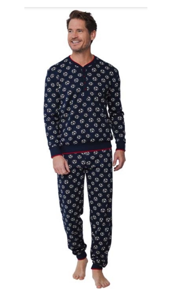 PASTUNETTE pijama hombre tapeta y puños
