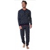 PASTUNETTE pijama hombre tapeta y puños