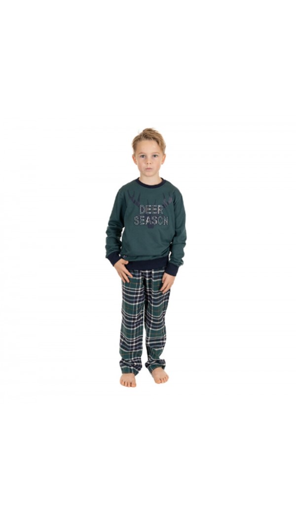 PASTUNETTE pijama niño c redondo pantalón cuadros