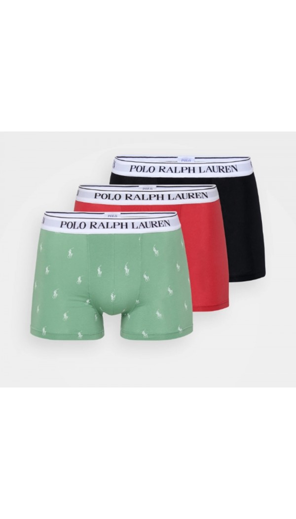 POLO RALPH LAUREN 3 bóxer goma blanca