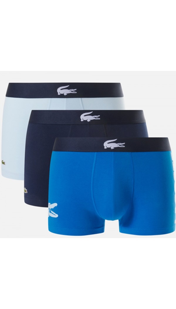LACOSTE pack de 3 boxer trunk cocodrilo grande