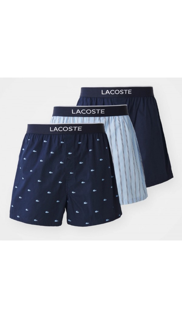 LACOSTE pack de 3 woven boxer