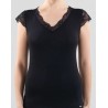 BLACKSPADE camiseta modal manga corta con encaje